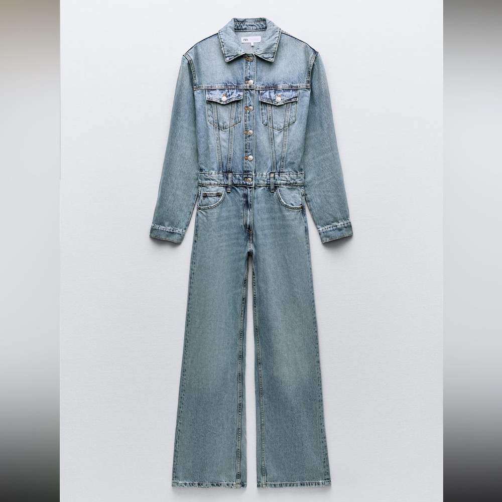 Zara Denim Jumpsuit